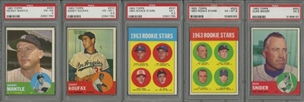 1963 Topps Baseball Complete Set (576) Including PSA EX+ 5.5 Pete Rose Rookie Card! 